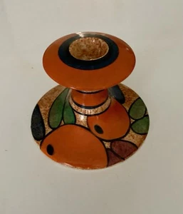 Clarice Cliff orange candle stick - Picture 1 of 5