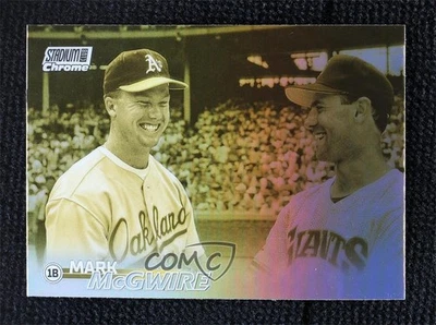 2023 Topps Stadium Club Chrome Gold Minted Refractor Mark McGwire #293 - Image 1 of 2