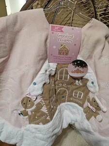 NEW Christmas Pink Candyland Gingerbread Tree Skirt Viral TikTok - Picture 1 of 5