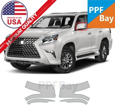 Kit precortado de película de protección de pintura de espejo retrovisor lateral PPF para Lexus GX460 2014-2023 Foto 1 de 4