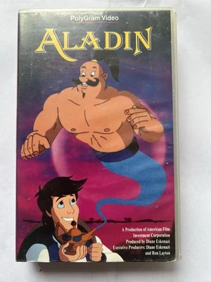 VHS Aladin (1993) FSK oA Zeichentrickfilm mit 60 min. Laufzeit  - Bild 1 von 2