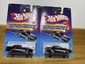 Hot Wheels Ultra Hots (2024) Black '89 Mazda Savanna RX-7 FC3S 3/8 Lot X2 - Picture 1 of 9