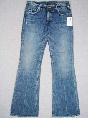 IA19327 *NUEVO CON ETIQUETAS* DENIM DE DISEÑO **CHIP & PEPPER** OLIVIA - JEANS DORADOS PARA MUJER - talla 30 Foto 1 de 4