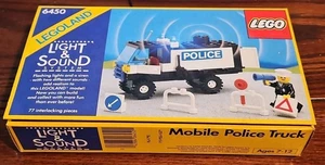 Vintage Legoland - Mobiler Polizei LKW Licht & Sound (6450) - komplett mit Handbuch - Bild 1 von 8