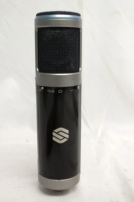 Vtg Sterling ST155 Audio Microphone Mic Large Diaphragm Condenser Black Untested - Image 1 of 4