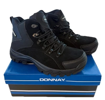 Donnay Wildleder Hi Wanderschuhe Damen schwarz Größe UK 6,5