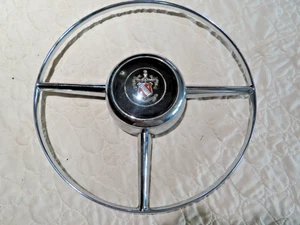 48-53 Buick Special Super Steering Wheel Horn Ring W. Insert Center Crest Shield - Bild 1 von 10