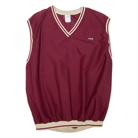 NES Golf &auml;rmelloses Herren Sweatshirt weinrot Rundhalsausschnitt M