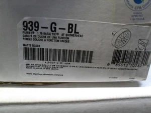 Cabezal de ducha Kohler K-939-G-BL Purist 1,75 Katalyst negro mate - Imagen 1 de 1