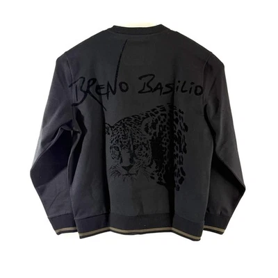 Sudadera Porsche X Hugo Boss Para Hombre Cuello Redondo Tigre Breno Basilio Negra Talla Grande Foto 1 de 4