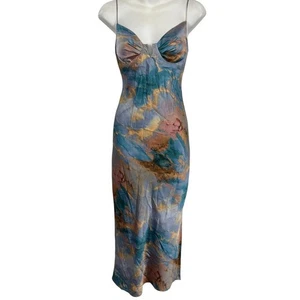 Abito donna Vici raso ferretto a vista reggiseno slip midi cocktail party tg S - Foto 1 di 17