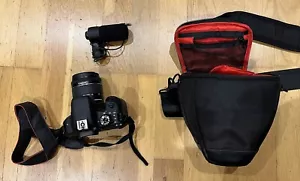 More details for canon eos 800d 24.2 mp slr camera, ef-s 18-55mm lens + nikon mic