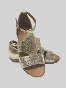 MIZ MOOZ SANDALIAS MUJER CIERRE HEBILLA ORO 37EU / 7US # A-53 - Imagen 1 de 3