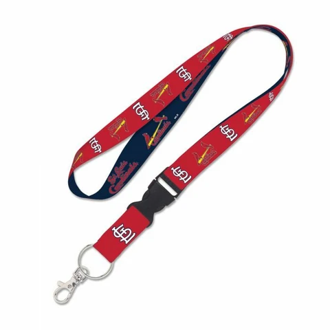 ST. LOUIS CARDINALS KEY CHAIN LANYARD WITH DETACH BUCKLE 1" WIDE 22" LONG MLB Cover