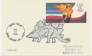 USA 13 C Olympics 84 postal stationery postcard rare Special DINOSAUR GRANJEX