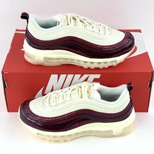 Nike Air Max 97 Dark Beetroot Women's Sneakers Shoes White Red Purple DQ8582 600 - Picture 1 of 12