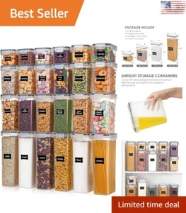 Contenedores de almacenamiento de alimentos sellados - 24 piezas - Sin BPA - Organización de despensa - Imagen 1 de 8