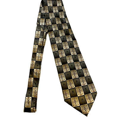 #7909 BERGAMO GRAY SWIRLS SILK XLONG NECKTIE 4 X 67  - Image 1 of 4