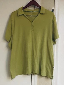 Venezia Knit Polo Shirt Women's Size 26/28 Short Sleeve Cotton Blend - Picture 1 of 3