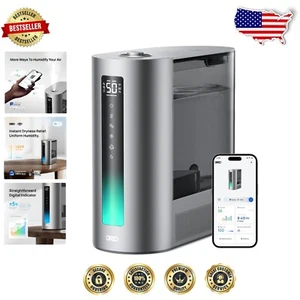 Quiet 6L Ultrasonic Humidifier with Digital Display - Perfect for Baby & Plants - Picture 1 of 10