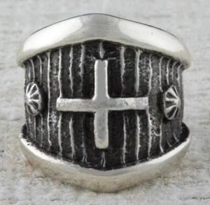 10,5 - Sterlingsilber Tuffstein Guss Ring von Navajo Künstler Stanford Yazzie - Bild 1 von 4