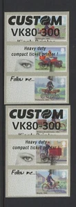 MAIL BY BIKE CUSTOM TEST STRIPS TYPE 1 BOLD + EYES COMPLETE SET 6 NCR POST GO - Picture 1 of 1