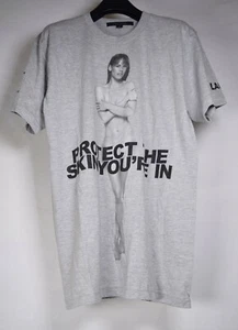 Marc Jacobs Hillary Swank Nude SS T-Shirt Gray S Skin Cancer Support - Picture 1 of 4