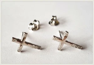 PENDIENTES CRUZ PENDIENTES PLATA 925 ml ROOD TAILS, PENDING SILVER CROSS - Picture 1 of 2
