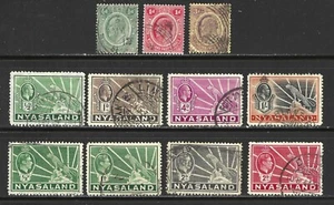 NYASALAND STAMPS #2....57A — (3) SETS & SINGLES — 1908 — USED - Picture 1 of 3
