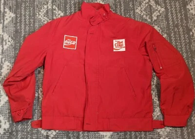 Chaqueta De Colección COCA-COLA L Grande DIET COKE Parches UNITOG Uniforme de Empleado ROJO Foto 1 de 4