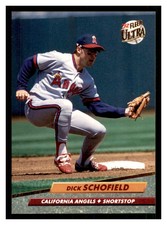 1992 Ultra #30 DICK SCHOFIELD California Angels ~D8F