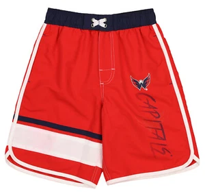 Outerstuff Washington Capitals NHL Boys Youth (8-20) Swim Shorts, Red - Picture 1 of 5