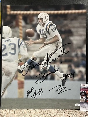 LANCE ALWORTH Signed Autographed Auto 16x20 Photo Picture San Diego Chargers JSA - Image 1 of 3
