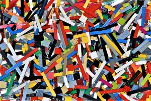 LEGO® City Star Wars Fliesen Kacheln Tiles gemischt Konvolut Sammlung ca 160 Stk - Bild 1 von 1