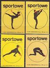 POLAND 1971 Matchbox Label - Cat.G#244/47 set, Matches Sports: gymnastics.