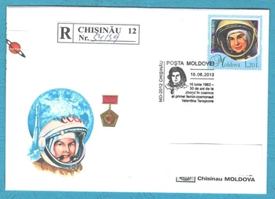 Moldavia 2013 50 años del primer vuelo de mujeres en el espacio del espacio V.Tereskova Foto 1 de 2