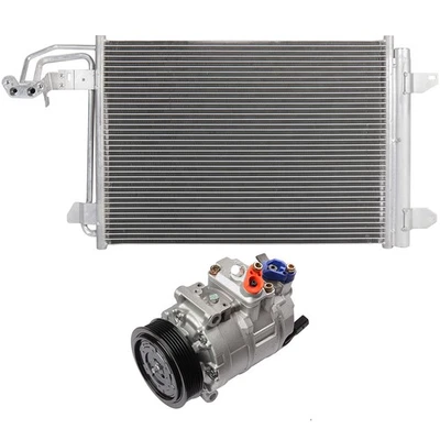 AC Condenser & Compressor Cooling Kit For 2006-2010 Volkswagen Jetta 2.0L 1968CC - Image 1 of 4