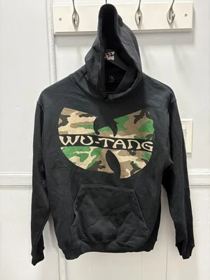 Sudadera con Capucha Wu-Tang Clan Para Hombres Pequeña Negra Camuflada Logo Pullover Bolsillo Canguro 2013 Foto 1 de 4