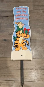 Vintage Disney Tigger Yard Art Sign Christmas Outside Decor Impact Plastics - Picture 1 of 6