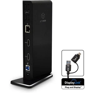 ICY BOX IB-DK2251AC Multi-DockingStation Notebook PC 6 fach USB HUB 3.0 2 HDMI - Bild 1 von 11