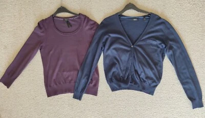 Zwei Teile: Pullover & Strick Cardigan Set Gr. XL/42 von "ZERO" & "ESPRIT" - Bild 1 von 4