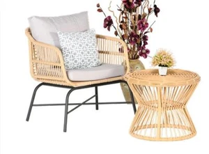 Set 2tlg GartenMöbel Sitzmöbel Sofagarnitur Terrasse Couchtisch Hochwertiges - Bild 1 von 1