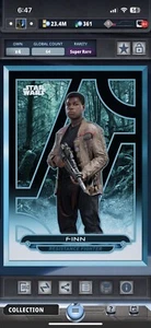 Topps Star Wars Digital Card Trader Black Galactic Files 2018 Finn Award - Picture 1 of 1