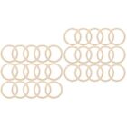  200 Pcs Dream Catcher Hoops Wood Rings for Macrame Wooden Circle