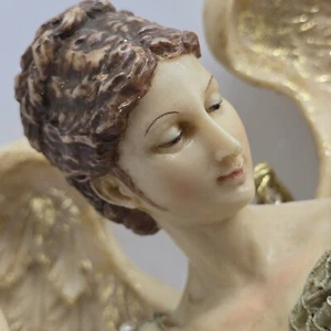 Hanging Flying Angel Large Gold Graceful 13.5" Heavy - Bild 1 von 14