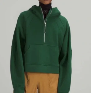New Lululemon Scuba Oversized Full Zip Hoodie XS/S Everglade Green With Tag - Foto 1 di 7