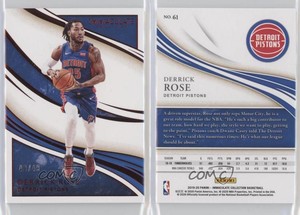 2019-20 Panini Immaculate Red /49 Derrick Rose #61