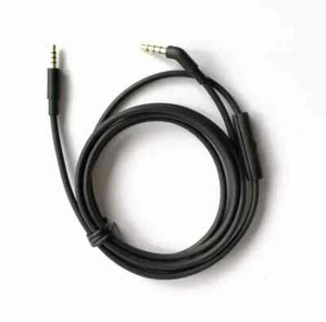Black Audio Cable AUX Cord mic For JBL Everest Elite 700 V700BT S300I Headphones - Picture 1 of 4