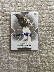 Gavin Turley Signed Autograph High School Perfect Game Leaf Card Oregon State 