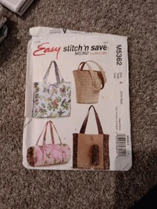 McCall's Pattern #4905 Fashion Accessories Handbags Uncut Factory Folded 4 Style - Picture 1 of 1